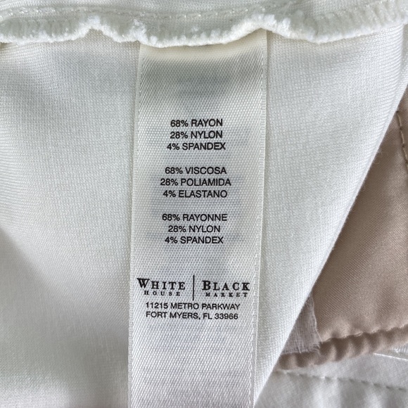 WHBM White Slim Ankle Pants - Picture 15 of 16
